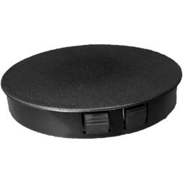 Cache tôle trou diam 22,2 - Epaisseur maxi 3,2 mm - HDPE Noir