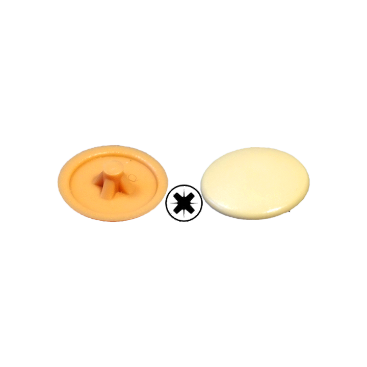 Screw plastic caps Pozidriv PZ II D 12 mm - Colour