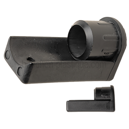Traineau pour tube rond Ext. 40 mm - Ep. 2.5 - Noir