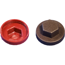Bouchon Cache Ecrou Plastique Clé 8 Rondelle diam 25 Ht9 Couleur