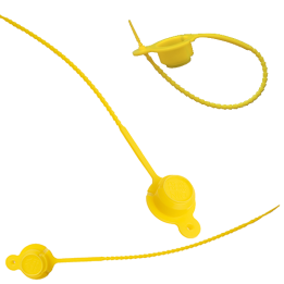 Cache robinet gaz NF200-300Bar Ext.23 Ht.11 Lien 17mm Type 3 - Jaune