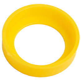 Cache tuyau auto-serreur Diam int. 27,5 Trou 20,5 Ht. 7,2 mm - Jaune