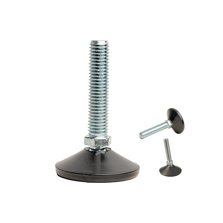 Pied réglable diam 30 Tige M10 Ht 60 mm inclinable 21° 400 kg maxi