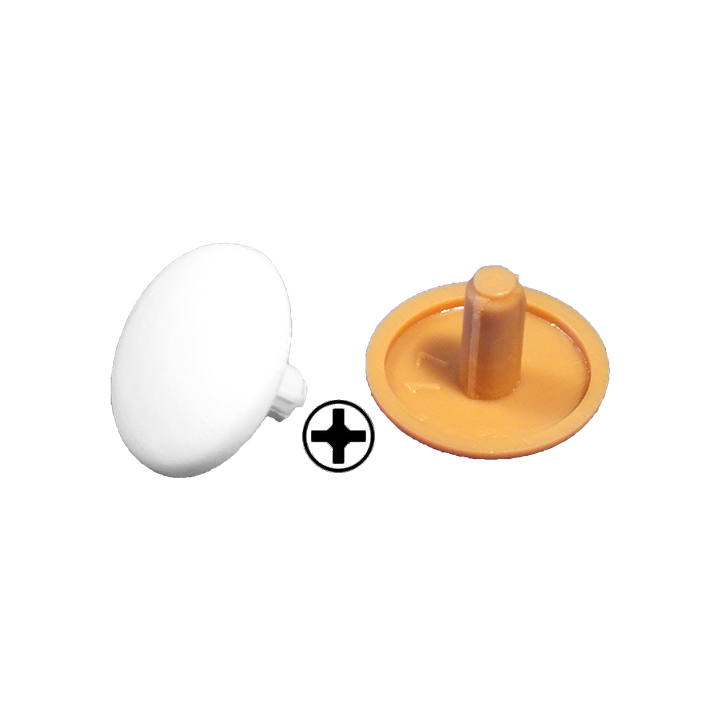 Bouchon cache vis diam ext. 3,6 Col.12 H  2,5 mm - Couleur