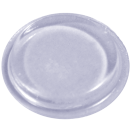Adhesive bumper OD 10,1 Ht 1,8 mm T2 - Soft PU grey