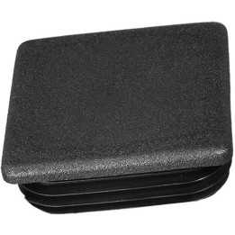 Embouts carrés pour tube Ext. 70x70 mm - Ep. 2-4,5 - Noir