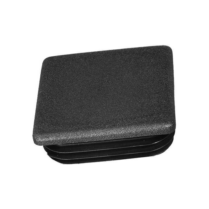 Embouts carrés pour tube Ext. 95x95 mm - Ep. 3,5-5,5 - Noir