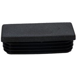 Embouts rectangulaires pour tube Ext. 120x60 mm - Ep. 2-5 - Noir