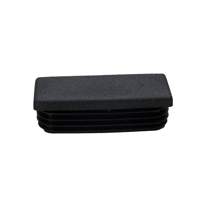 Embouts rectangulaires pour tube Ext. 120x60 mm - Ep. 2-5 - Noir