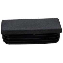 Embouts rectangulaires pour tube Ext. 60x40 mm - Ep. 1-3 - Noir