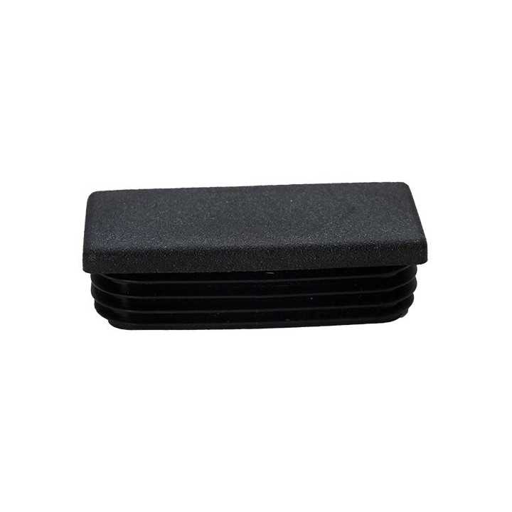 Embouts rectangulaires pour tube Ext.88,9x38,1mm - Ep. 1.2-3.5 - Noir