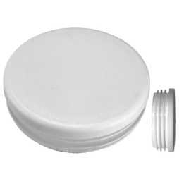 Embouts ronds pour tube Ext. 193,7 mm Ep. 2,9-8 - Blanc