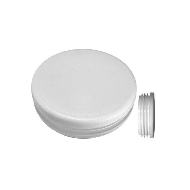 Embouts ronds pour tube Ext. 45 mm Ep. 1-2.5 - Blanc