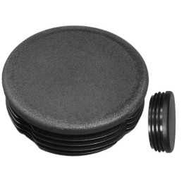 Embouts ronds pour tube Ext. 85 mm Ep. 1,5-4 - Noir