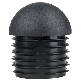 Embouts demi-sphériques pour tube Ext. 48,4 mm Ep. 3-5 - Noir
