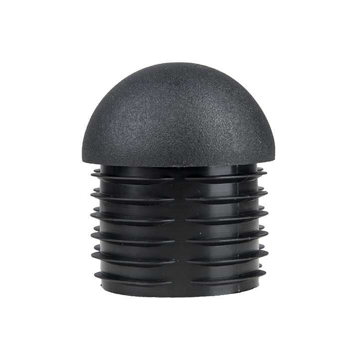 Embouts demi-sphériques pour tube Ext. 60,3 mm Ep. 3,65 - Noir