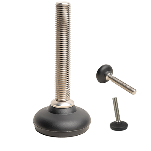 Pied réglable – Tige filetée inclinable - Charge lourde