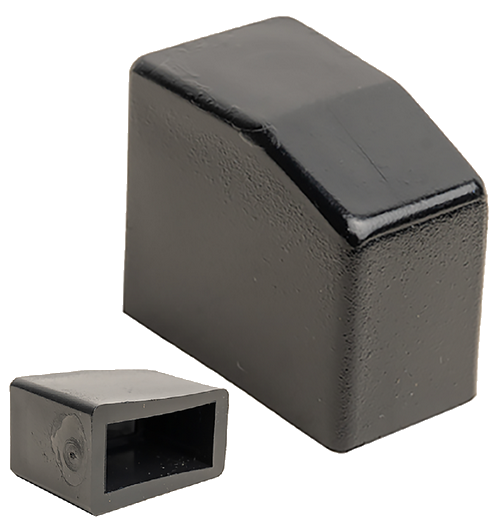 Patin cavalier recouvrant pour tube carré et rectangle