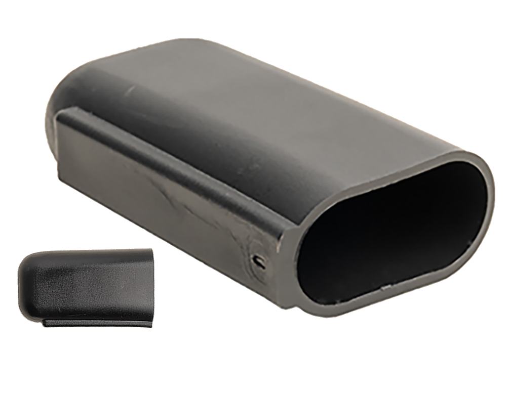 Patin cavalier recouvrant pour tube ovale