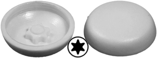 Cache-vis – Tête de vis Torx bombée - Noir