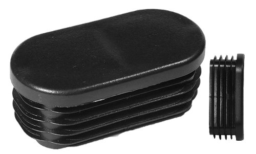 Embout à ailettes ovale plat - Noir