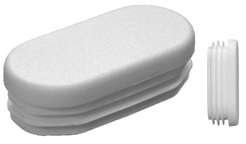 Embout à ailettes ovale plat - Blanc